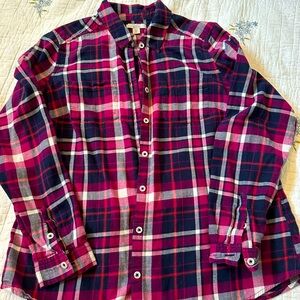 PL - Petite large button down shirt - flannel